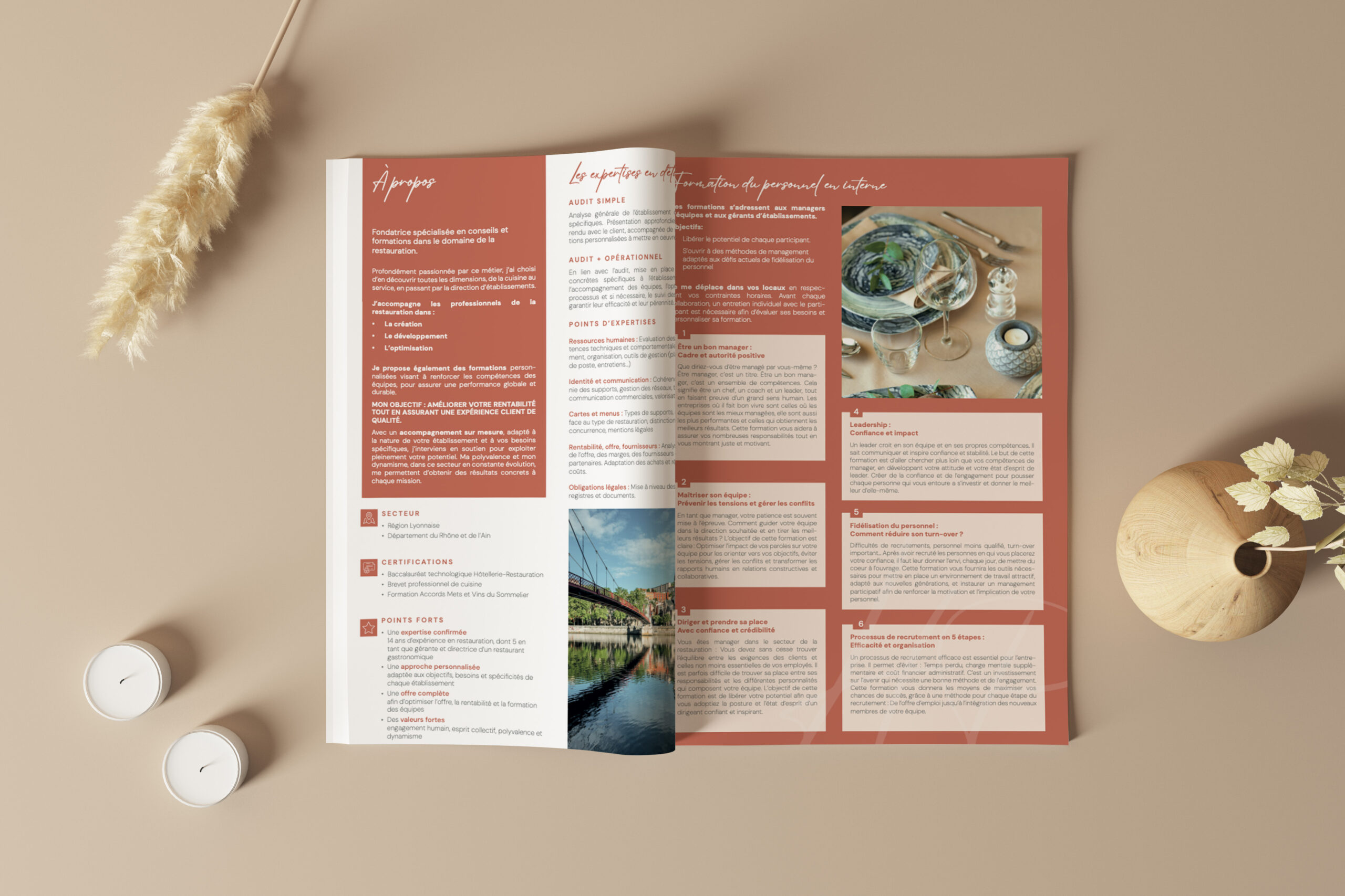 Création, conception et execution d'une plaquette 4 pages